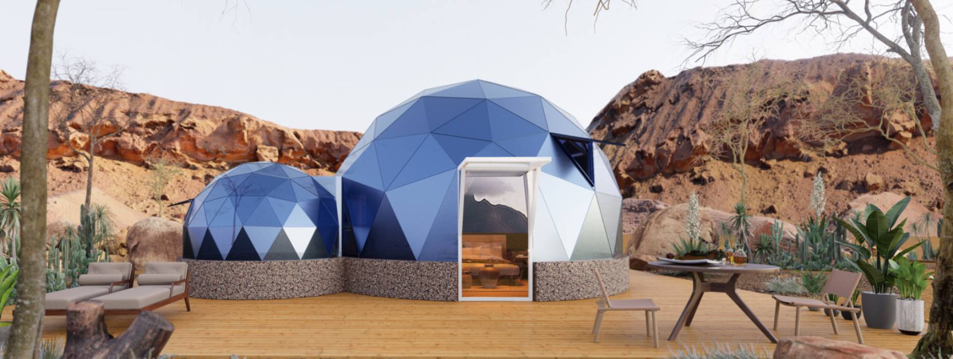 新津县球形智能光伏玻璃星空房